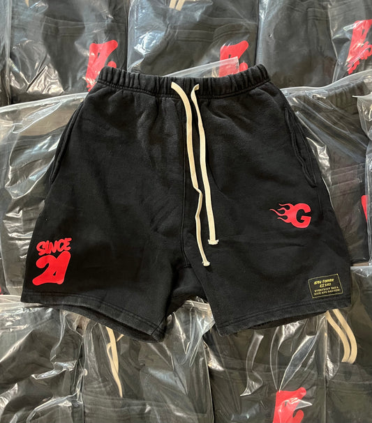 G Flame Red Shorts