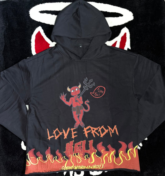 Love from hell hoodie